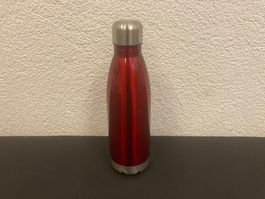 Isolierflasche aus Edelstahl, doppelwandig, 500 ml, rot