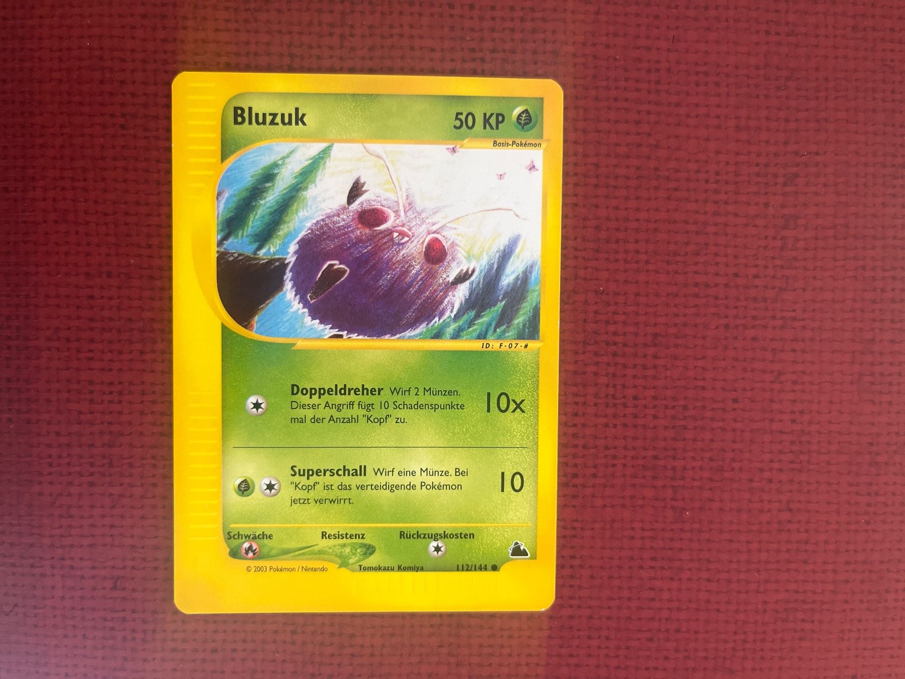 Pokémon Carte collezionabili: Pokemon Bluzuk Skyridge Deutsch – Usato da Wabern venduto da Collectfun