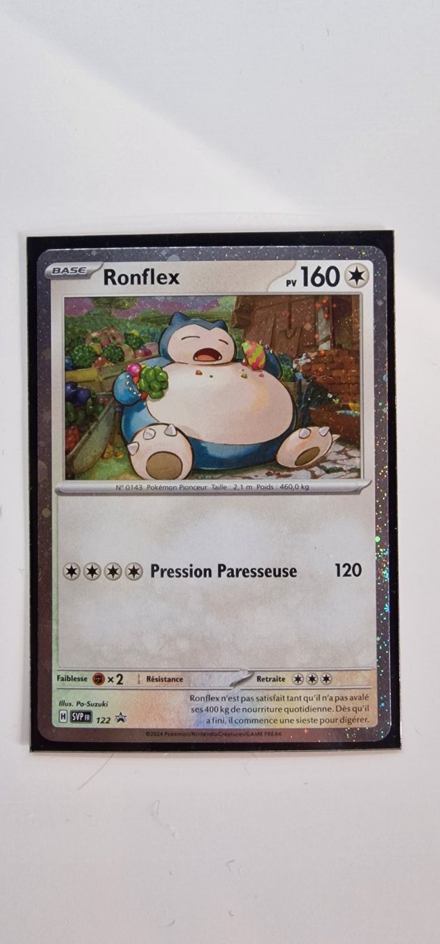 Pokémon Carte collezionabili: Ronflex promo svpfr 122 – Usato da Les Verrières venduto da ser_sym7