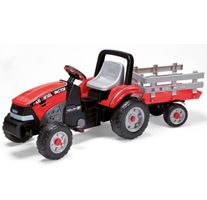 AKTION Peg-Perego Tret-Traktor Maxi Diesel mit Anhänger rot