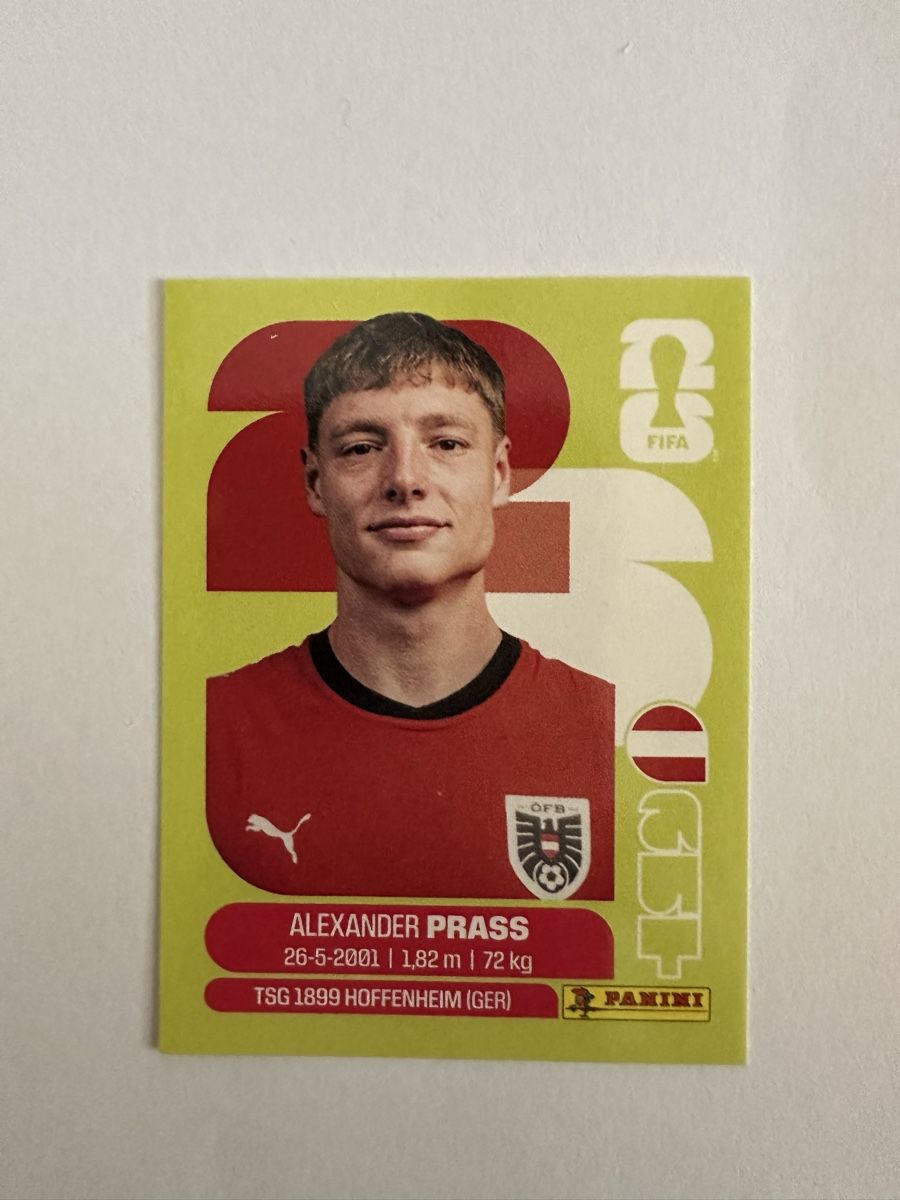 Panini Carte collezionabili: Panini Sticker WM 2026 AUT 9 Alexander Prass – Nuovo (secondo la descrizione) da Herisau venduto da Ballenberger