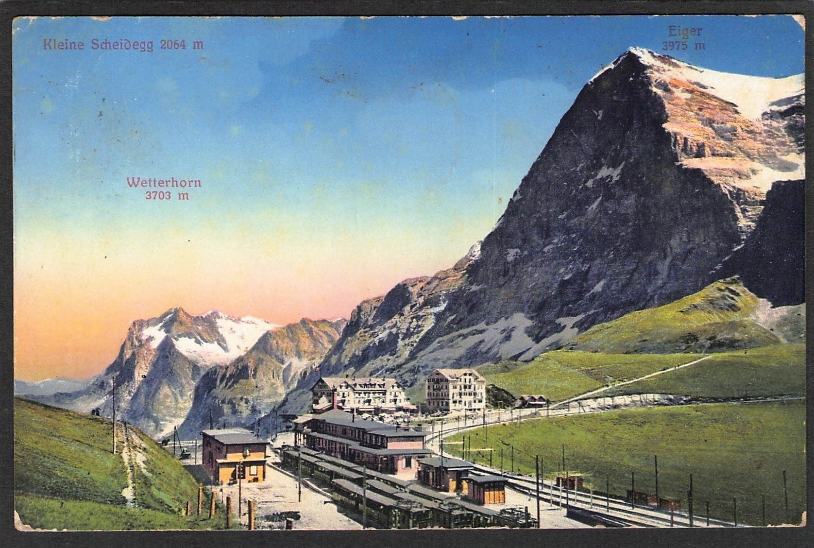 Ansichtskarten: AK× BE Kleine Scheidegg , 1920 – Gebraucht aus Reichenburg von Pipo-67