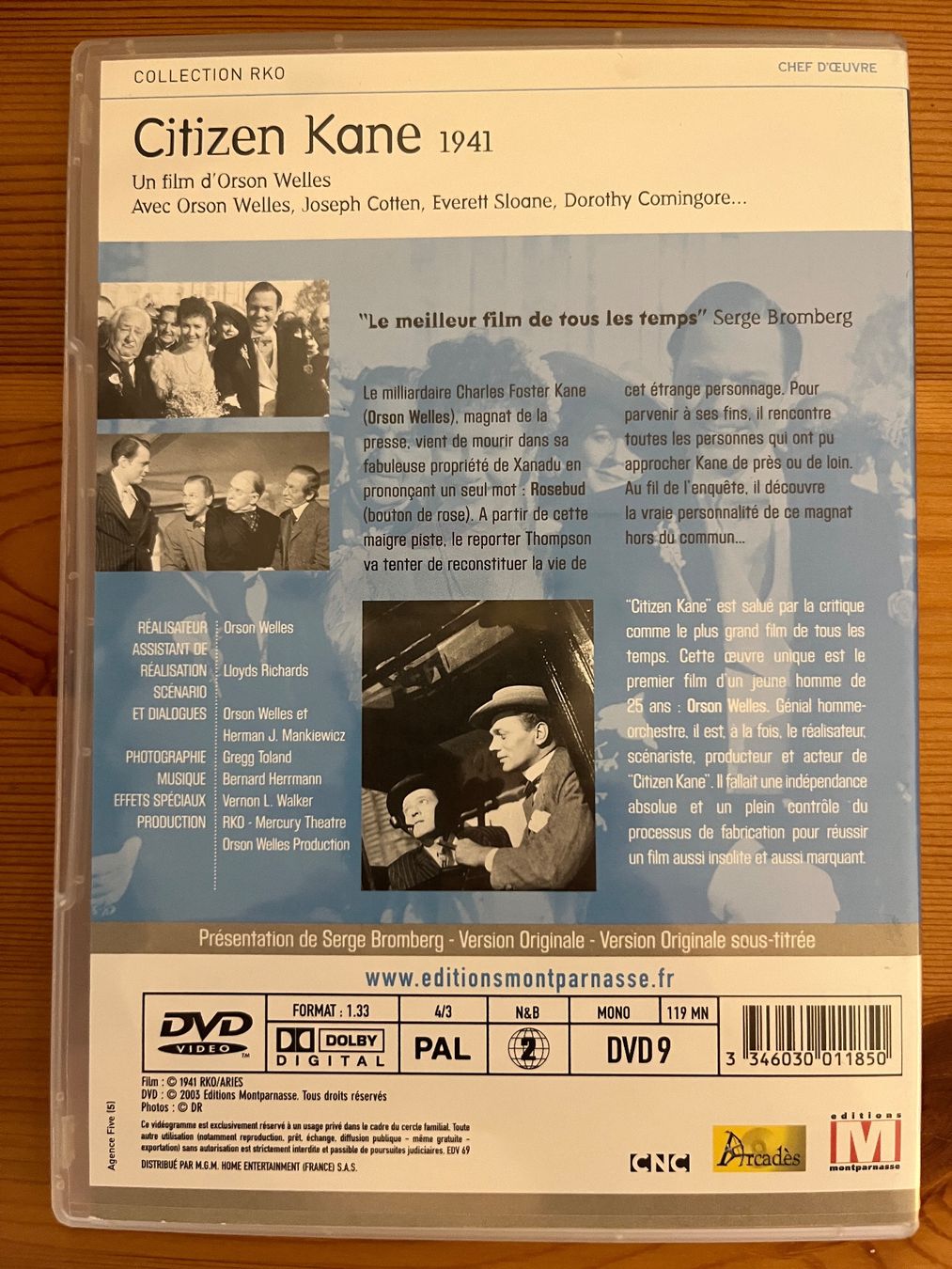 Alle DVDs: CITIZEN KANE - ORSON WELLES – Gebraucht aus Lausanne von sbar224 1