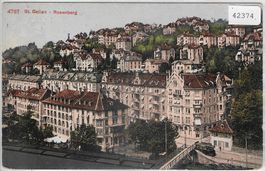 St. Gallen - Rosenberg - Tram - Litho