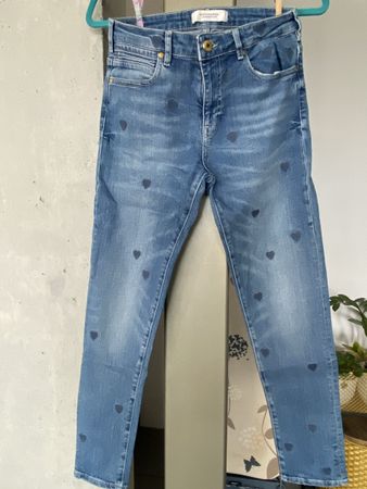Scotch & Soda Jeans blau Herzmuster Grösse 26/32