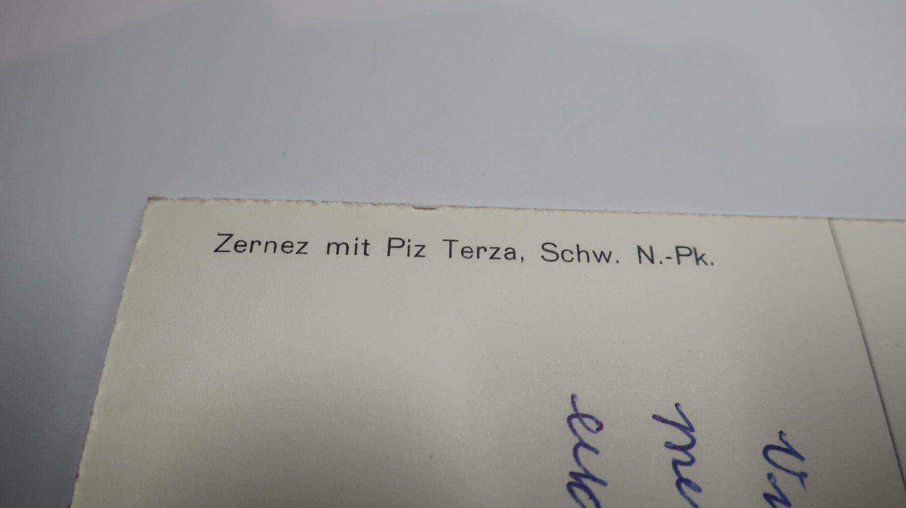 Cartoline postali: Zernez mit Piz Terza Schw.  1963 – Usato da Cormoret venduto da Pascalll2001 4