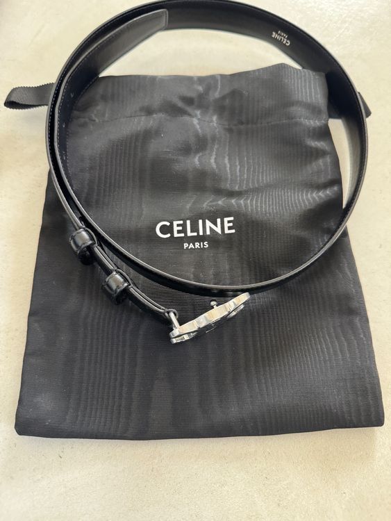 Cinture: Eleganter Celine Gürtel, Schwarz, Grösse 80 – Nuovo (secondo la descrizione) da Illnau venduto da Bigmama14 1