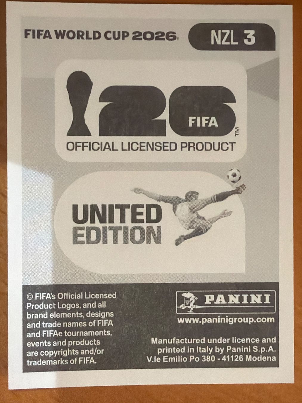 Panini Carte collezionabili: Panini NZL3 – Nuovo (secondo la descrizione) da Susten venduto da Rechnun 1