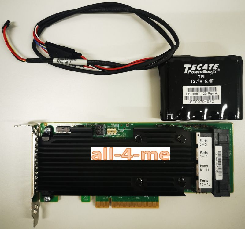 LSI/Avago 9361-16i 12Gb/s PCIe 3.0 x8 SATA+SAS HBA Raid CTL (Gebraucht ...