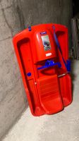 KHW Kunststoff Bob / Rodelschlitten rot guter Zustand
