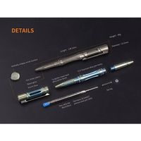 Stylo tactique Fenix T5Ti Harbeld Titane (COMPLETEMENT NEUF)