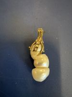 Anhänger Perle mit Goldfassung 750 6.16g 
