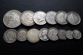 Lot: 121gr. Silbermünzen aus aller Welt ab 1838