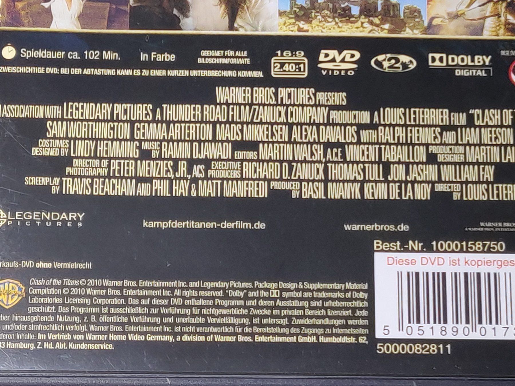 Tutti i DVDs: Kampf der Titanen / DVD – Usato da Zollikofen venduto da Blackie 3