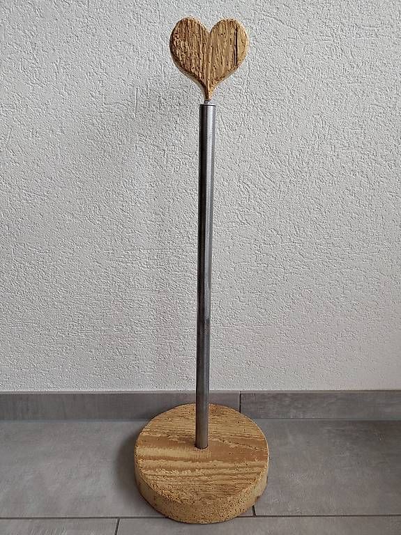 WC: Metall/Altholz WC-Rollenhalter – Usato da Latterbach venduto da Tomy87 1