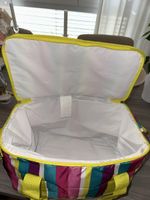 Kühltasche bunte Streifen mit Henkel und Tragegurt guter Zus
