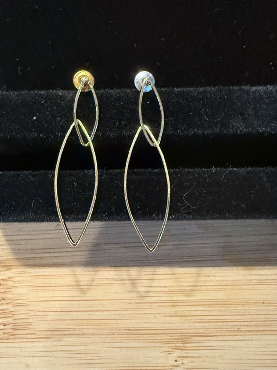 Orecchini pendenti & Orecchini a lobo: Modeschmuck - Elegante Ohrringe, Gold-Look – Usato da Basel venduto da zukk_ 1