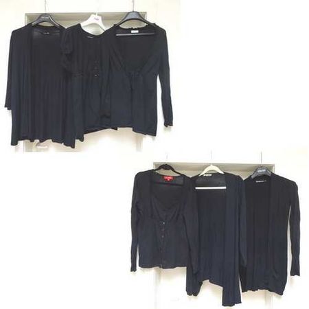 Kleiderpaket - 6x Strickjacken - schwarz - Grösse S/M
