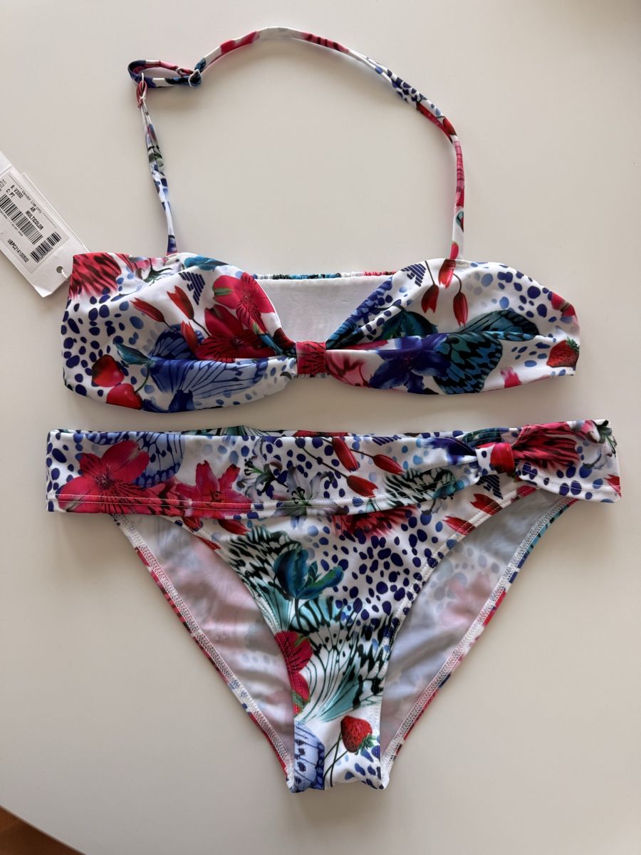 Armani Costumi da bagno & Bikini: ARMANI JUNIOR Bikini Set Size 15Y / 172 CM Floral Pattern – Nuovo e nell'imballaggio originale da Lausanne venduto da Nat_Sha