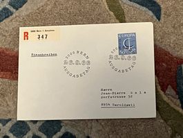 1 Erstagsbrief CH Einschreiben 1966