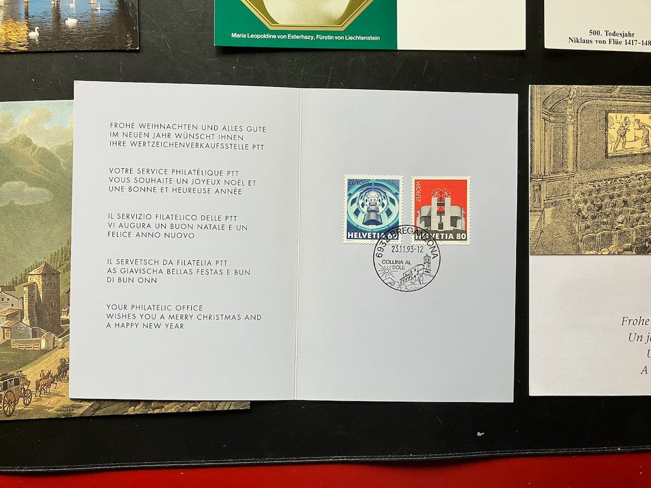 Tutti i francobolli: Maximumkarten und PTT-Folder 1979-96 – Usato da Nesslau venduto da zueri6 7