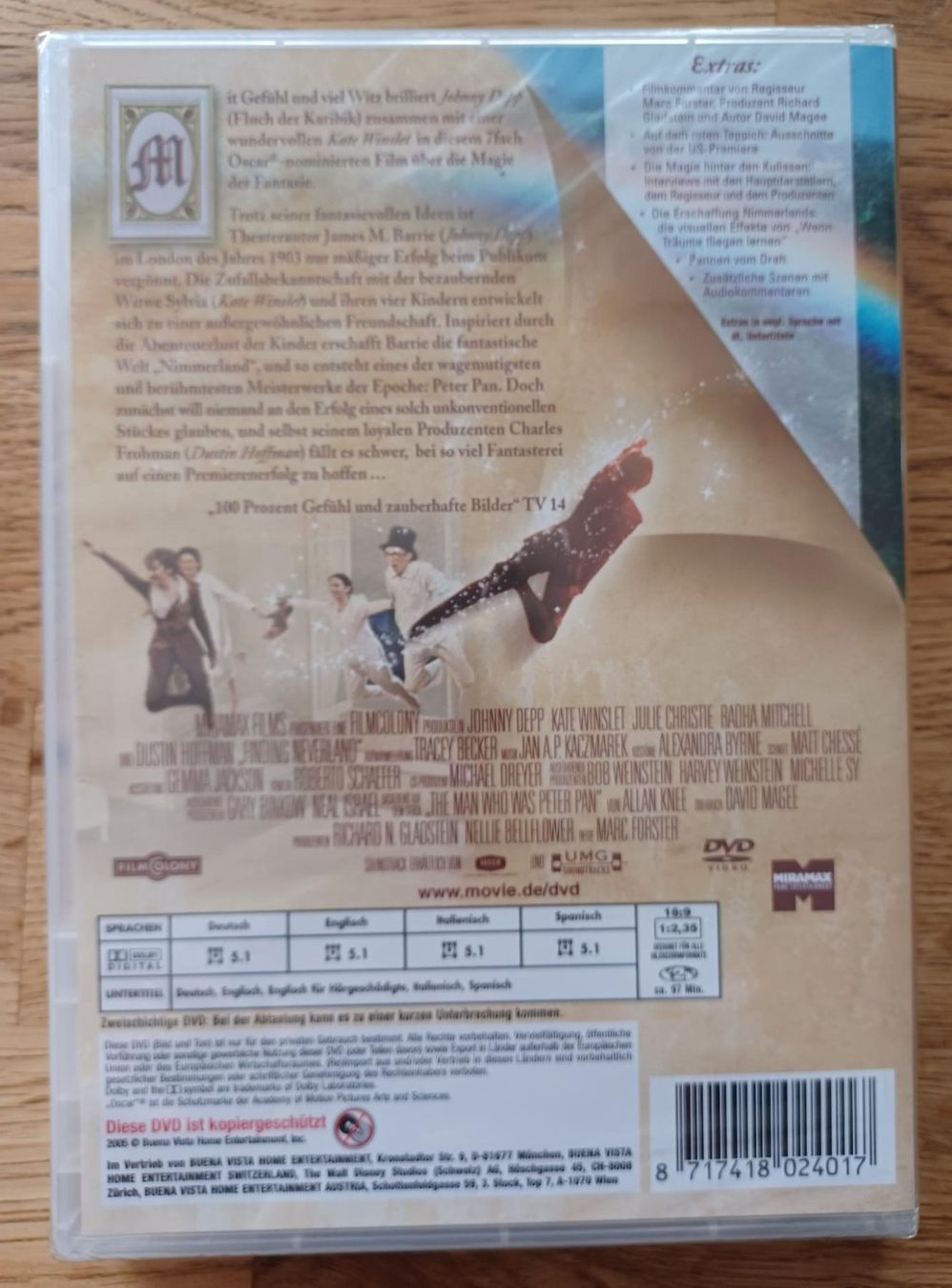 Tutti i DVDs: Peter Pan-Wenn Träume fliegen lernen-Finding Neverland – Nuovo (secondo la descrizione) da Dietikon venduto da Ruempfli 1