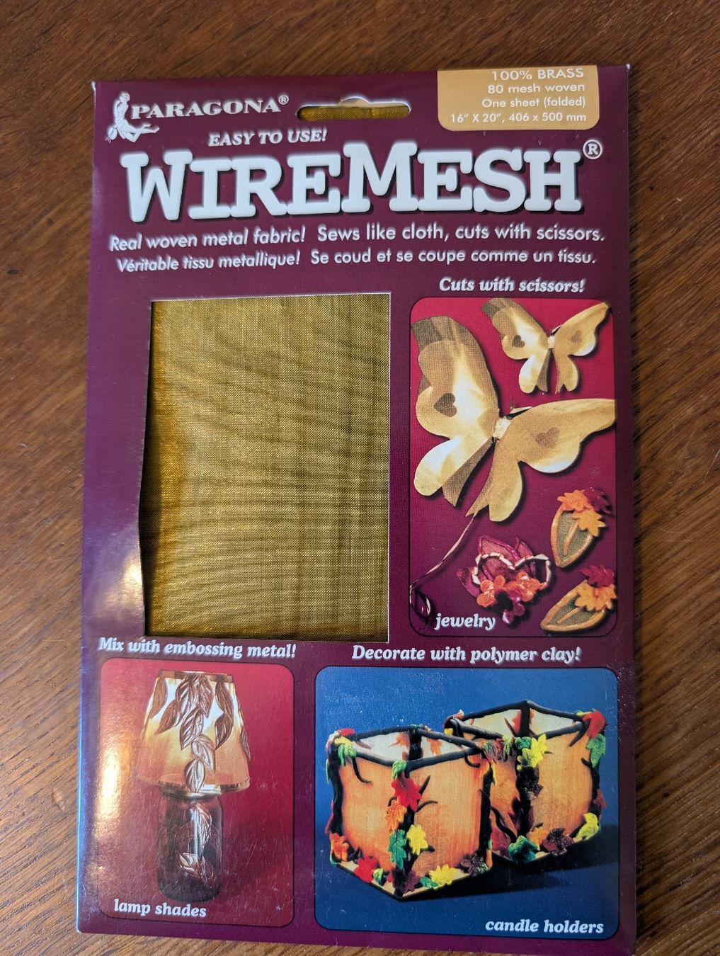 Kit bricolage: Paragona WireMesh, Basteldraht, Messing - Herbstdeko!  – Nuovo e nell'imballaggio originale da Bern venduto da Zorro333