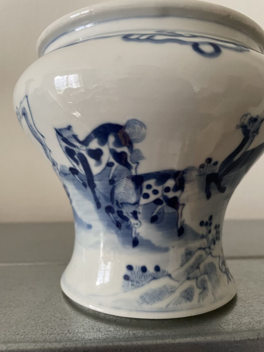 Vase & Récipients: Chinesische blau-weiße Vase – D'occasion à Basel par Amechan. 4