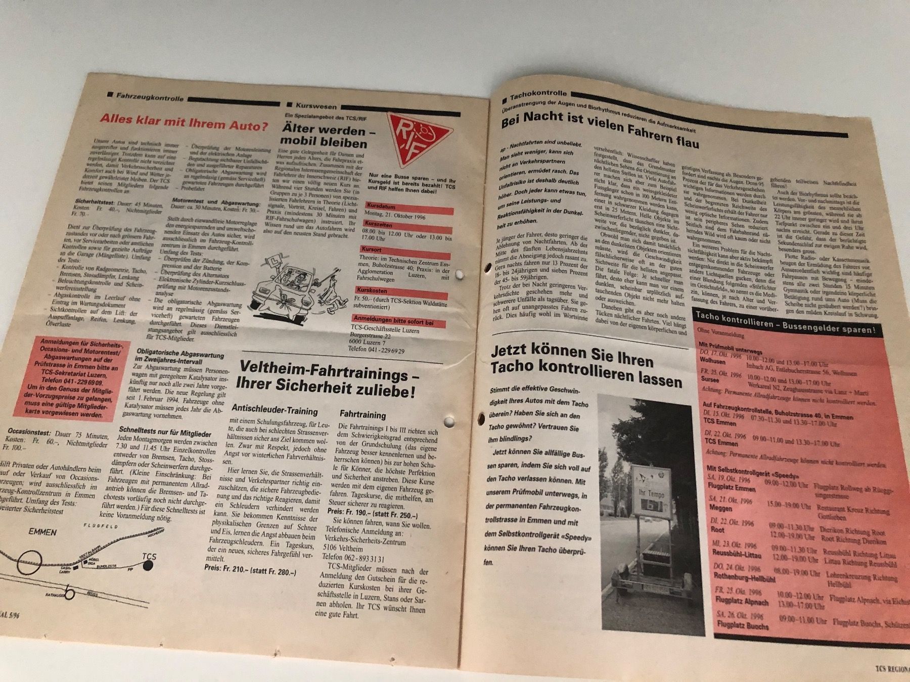 Riviste & Magazine: Seltene alte Zeitschrift. TCS Regional 1996 – Usato da Hergiswil LU venduto da FcMalkov 5