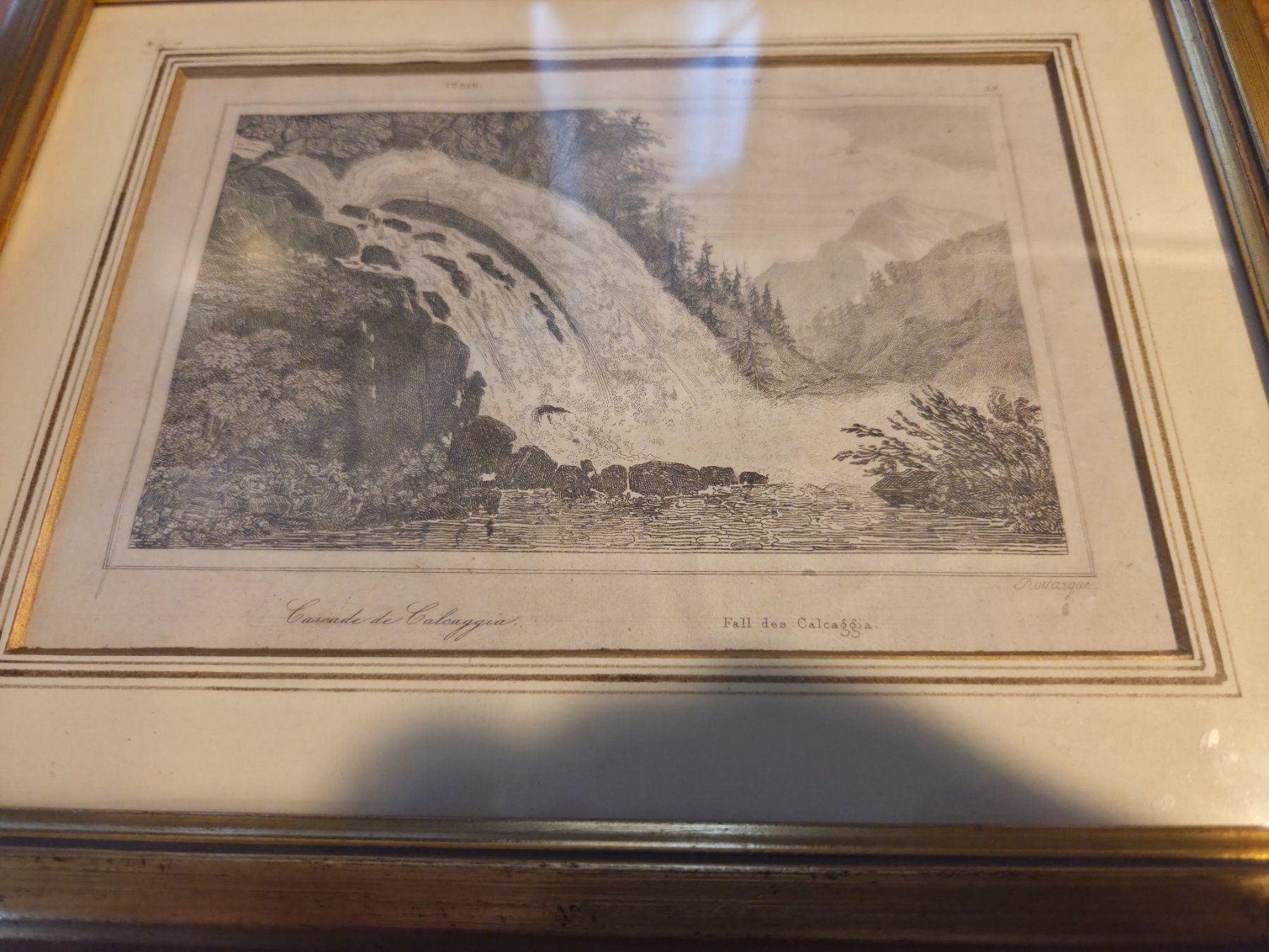Stiche: Rouargue Tessin Fall des Calcaggia - Stahlstich – Gebraucht aus Aldesago von lusuardi 2