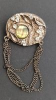 Broche Vintage Art Déco - Marena Style - Nacre Irisée  ✨