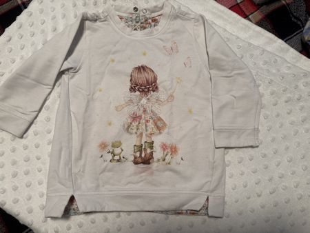 Süsses Mädchen Sweatshirt Fee Gr. 80 Top Zustand