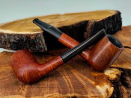 2 Pfeifen, Bruyère Holz der Marken Capitan & Orlike de Luxe