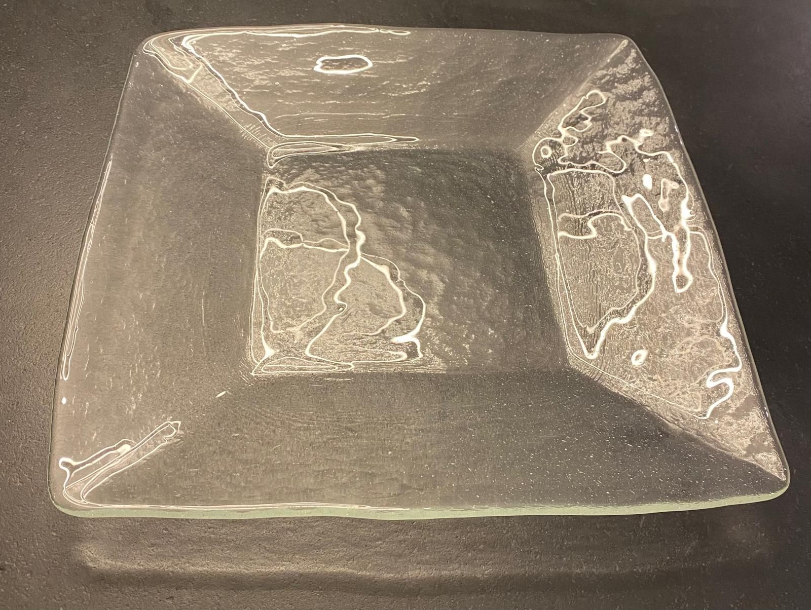 Piatti di portata: Glasplatte, Servierplatte, Dekoration, 33 x 33cm – Usato da Krauchthal venduto da MEWA01