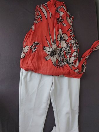 Sommerliches Hosen-Top-Set, Gr. 36, neuwertig & Top!