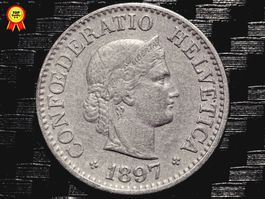 1897 - 10 cts. 0.50 Mio.!!! 2.97gr!!!