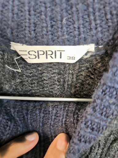 Maglioni & Felpe: Schwarz & Marineblauer Zopfstrick-Rollkragenpullover – Usato da Zug venduto da vinokilo 4