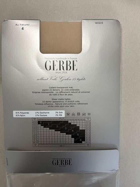 Lot De 4 Bas Gerbe - Modèles Voile 15 Et Dentelle, Taille L, Noir, Neufs Avec étiquettes