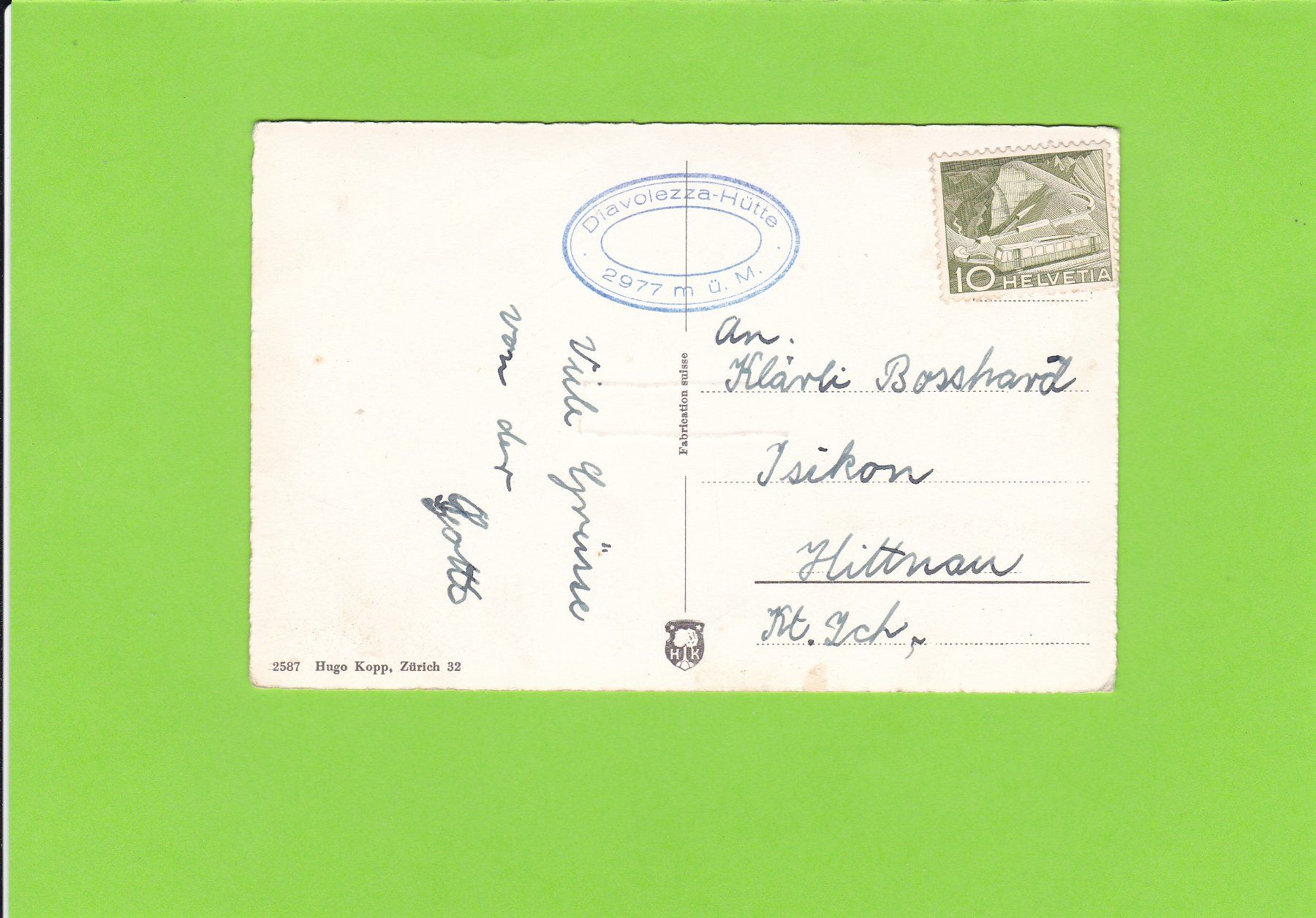 Cartoline postali: Diavolezza – Usato da St. Peterzell venduto da neckertal 1