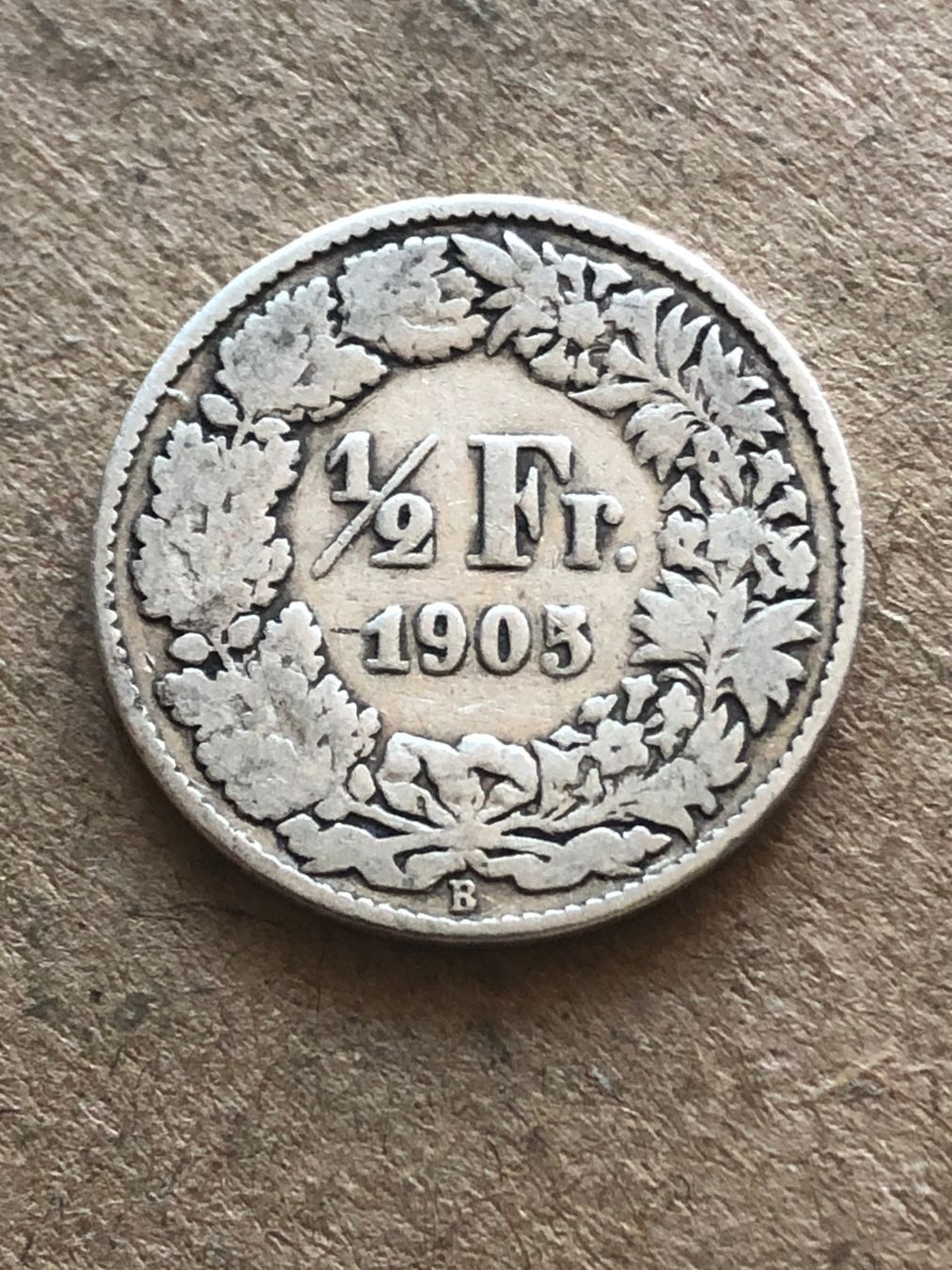 Alle Münzen: 50 Rp. 1905 – Gebraucht aus Schötz von Odpa