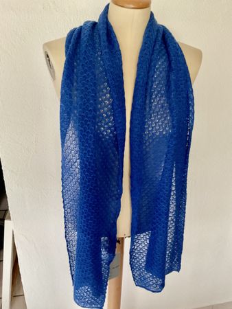 Linara LinenSchal blau