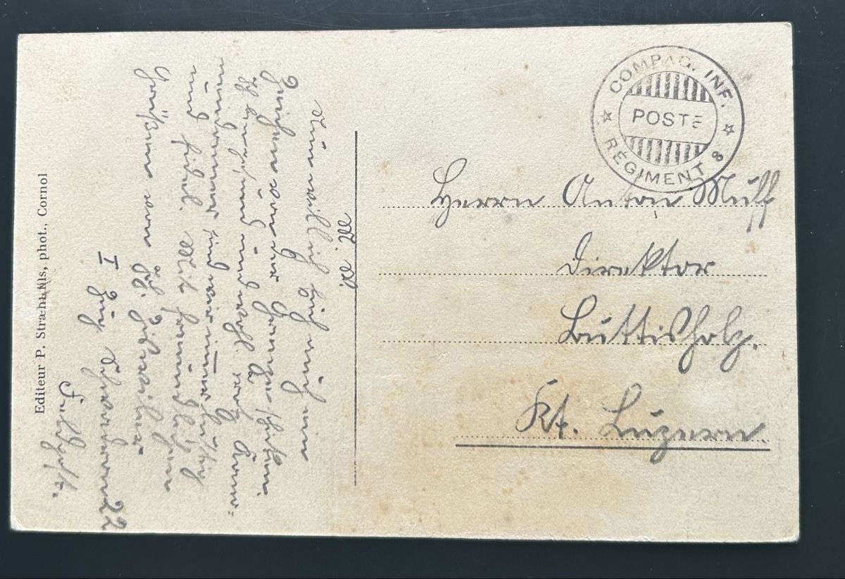 Cartoline postali: Miecourt Rue Centrale  – Usato da Horw venduto da Tellbub 1