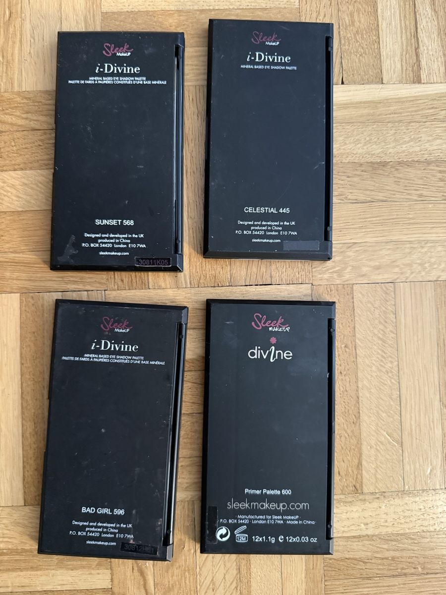 Make-up: 4 Sleek Lidschatten Paletten Set – Gebraucht aus Thun von tahari 4