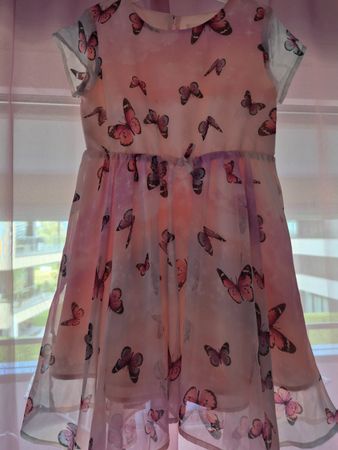 Kleid mit Schmetterlingen, Grösse 110