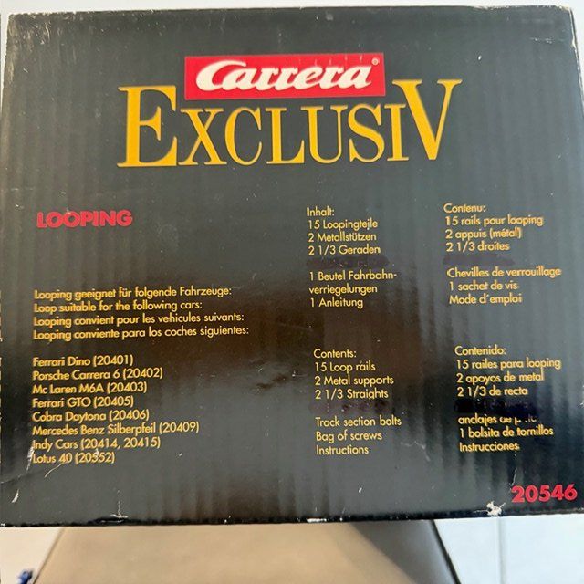 Carrera Piste: 20546 Carrera Exclusiv Looping 1/24 – Nuovo e nell'imballaggio originale da Bettlach venduto da Qwert12 1