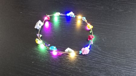 Kopfschmuck LED Blumenkranz // Rave / Party