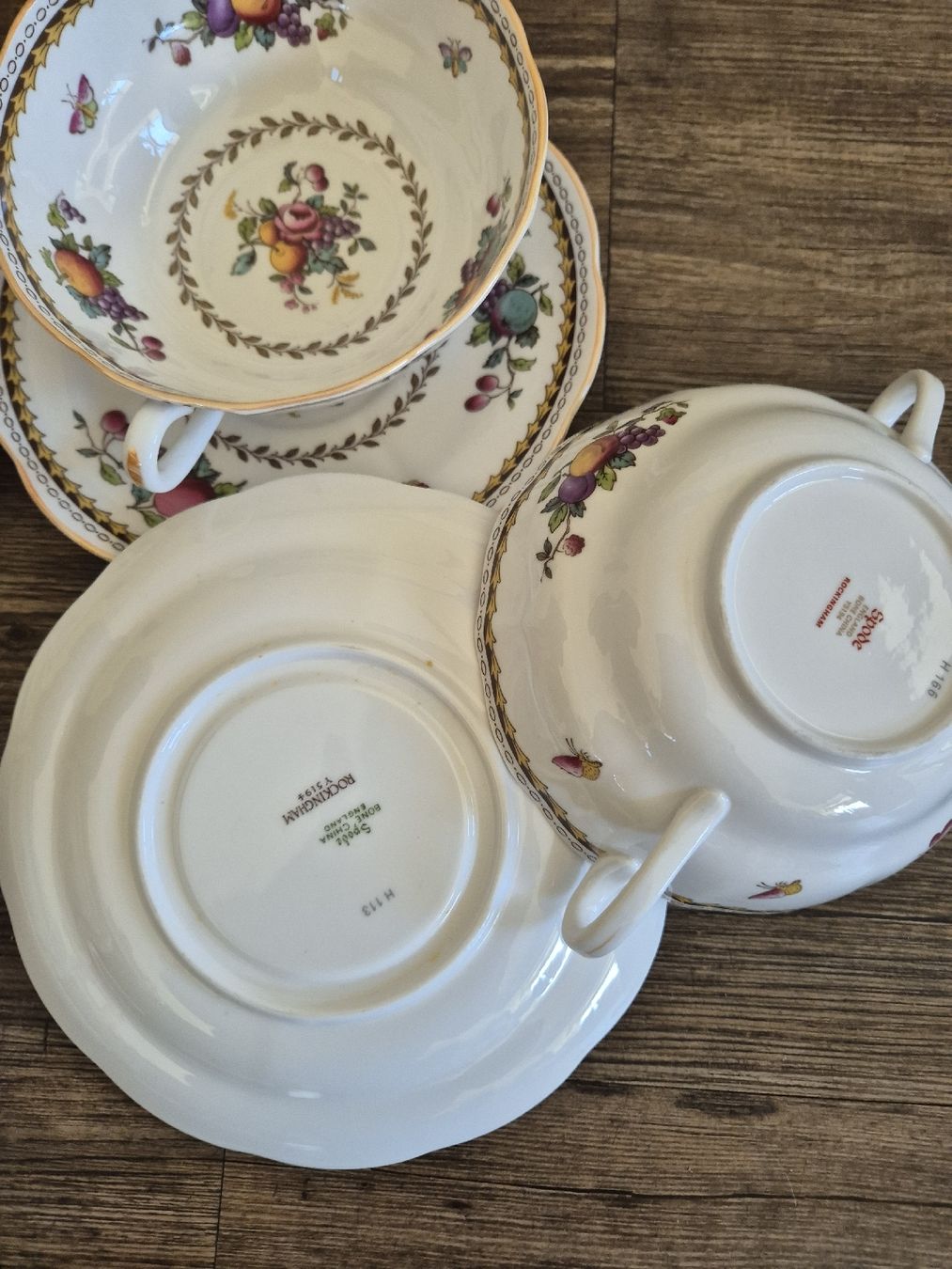Spode Teller: Suppentassen mit Untertassen, Spode England, Bone China – Gebraucht aus Eschlikon TG von zuzanka80 3