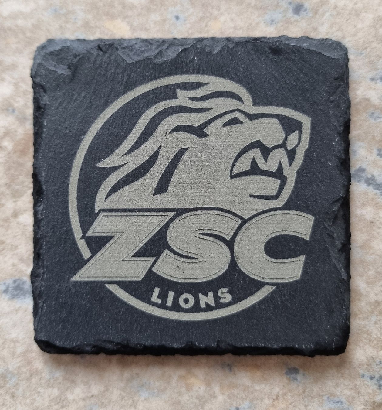 Untersetzer: Schweizer Eishockey Logo's auf Schiefer Untersetzer 4er Pack – Neu (gemäss Beschreibung) aus Rottenschwil von tob_h7ld 1