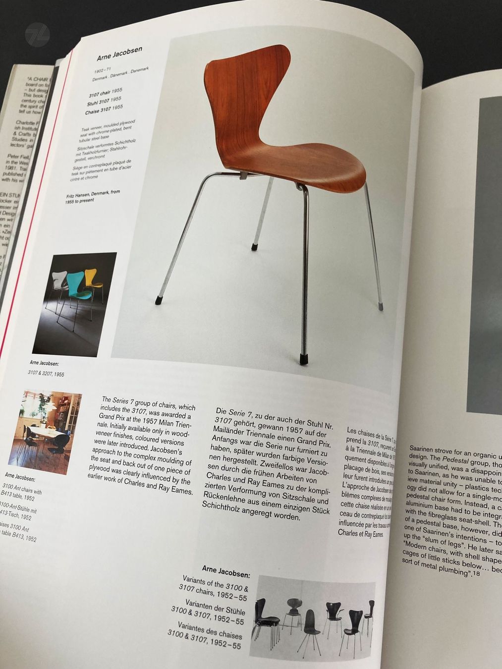Libri: Charlotte & Peter Fiell: Modern Chairs Design Jacobsen Eames – Usato da Wetzikon ZH venduto da cyan74 2