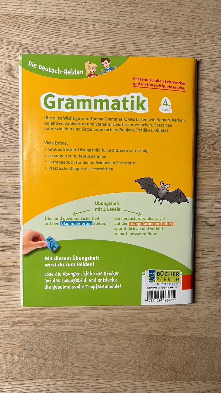 Libri: Die Deutsch-Helden Grammatik, 4. Klasse – Nuovo (secondo la descrizione) da Hondrich venduto da Greppen37 1